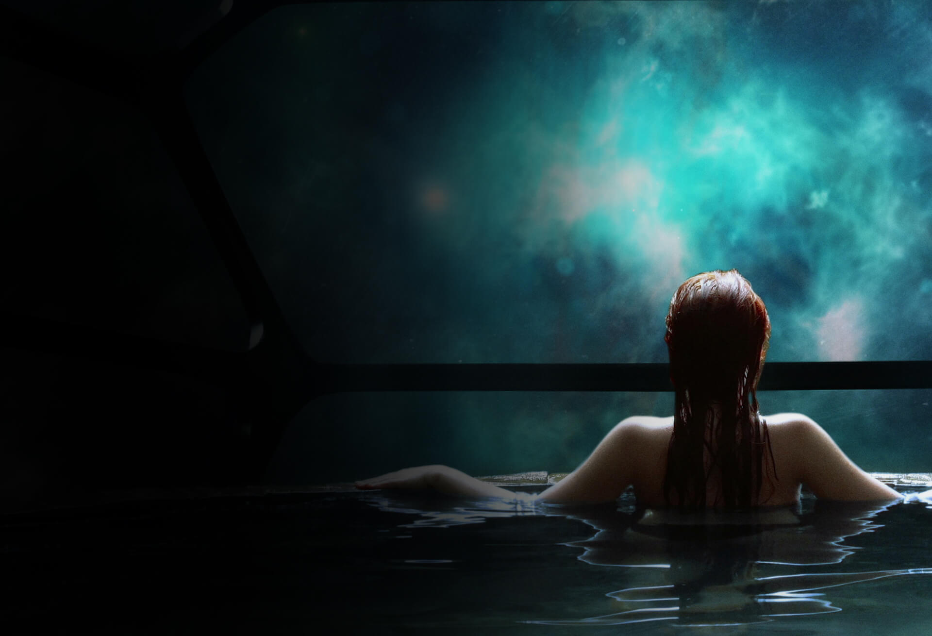 peaceful swimming