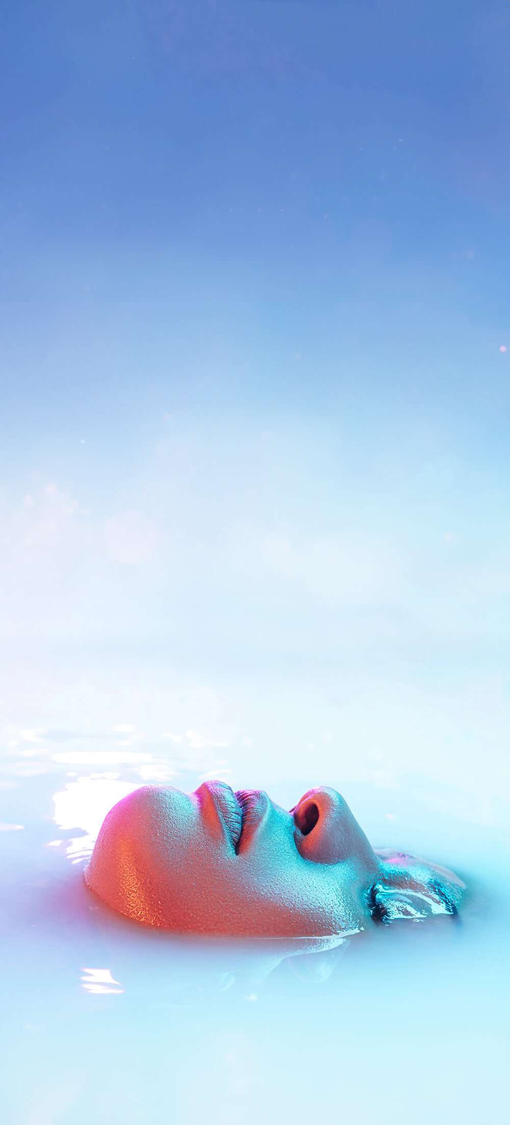 peaceful swimming
