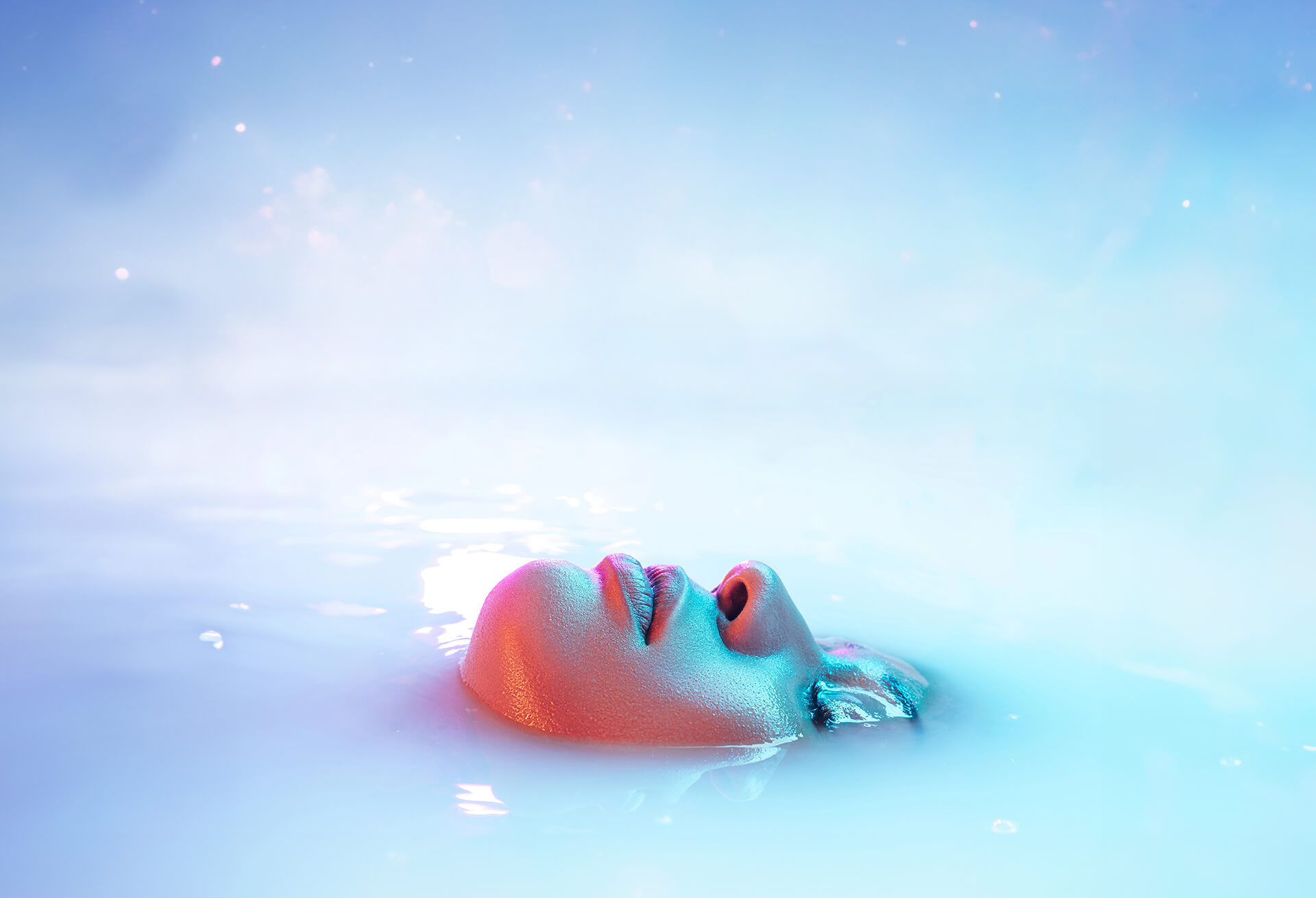peaceful swimming